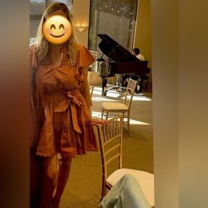 Saks fifth Ave Dusty Orange Dress